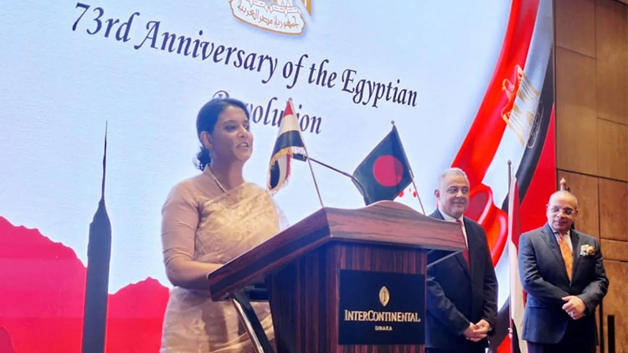 বাংলাদেশে বিনিয়োগ বাড়াতে মিসরীয় উদ্যোক্তাদের আমন্ত্রণ জানালেন রিজওয়ানা হাসান