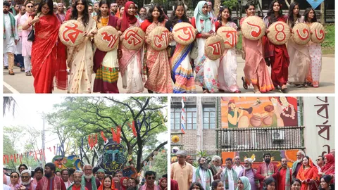 শাবিপ্রবিতে বর্ণাঢ্য আয়োজনে বাংলা নববর্ষ উদযাপন