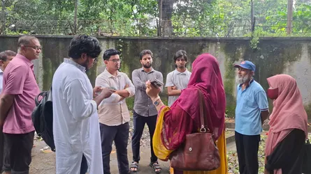 ঢাবিতে জলাবদ্ধতা পরিদর্শনে ডাকসুর ভিপি সাদিক কায়েম