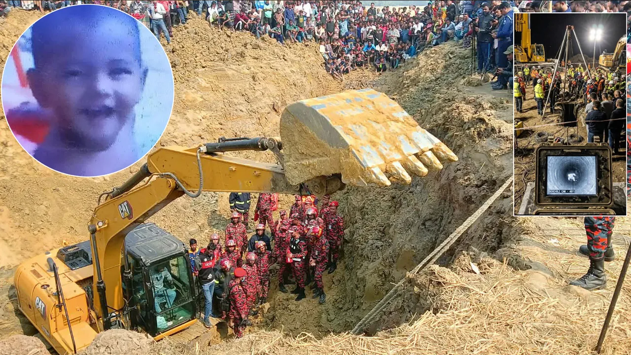 মাটির ৪২ ফুট গভীরেও সন্ধান মিলেনি শিশু সাজিদের
