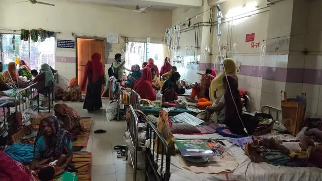 ময়মনসিংহ মেডিক্যালে হামের ভয়াবহতা