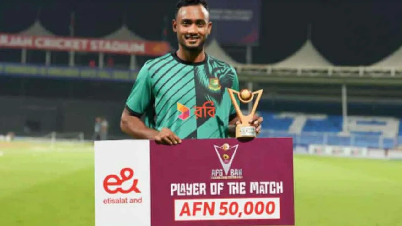 ক্যারিয়ারে প্রথমবার ম্যাচ সেরা হয়ে যা বললেন শরিফুল