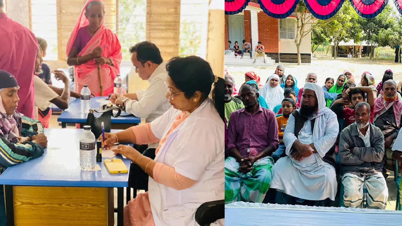 মুন্সিগঞ্জে ১ হাজার মানুষকে বিনামূল্যে চিকিৎসাসেবা