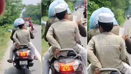 স্কুটারে চড়েও চলছে শিশুর তেলাওয়াত, কোরআনের প্রতি এমন ভালোবাসায় মুগ্ধ সবাই