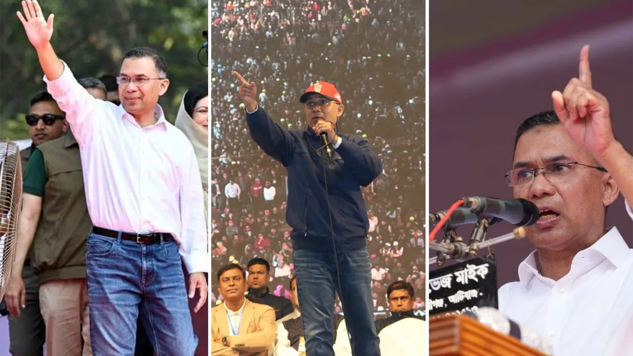 ৭ জেলায় নির্বাচনী প্রচারণা শেষে ভোরে ঢাকায় ফিরলেন তারেক রহমান