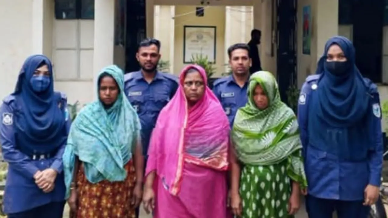 তাহিরপুরে ৭ কেজি গাঁজাসহ ৩ নারী গ্রেফতার