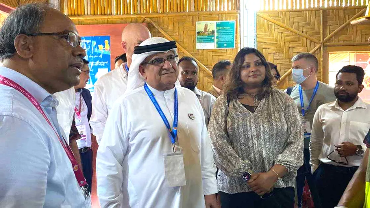 উখিয়ার রোহিঙ্গা ক্যাম্প পরিদর্শন করল দেশী-বিদেশী নেতারা