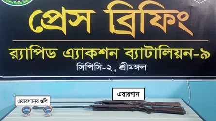 সিলেটে গুলিসহ ২ এয়ারগান উদ্ধার