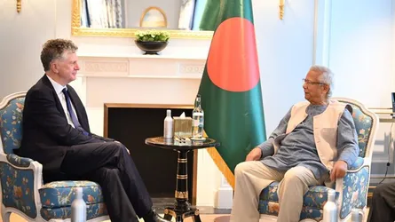 যুক্তরাজ্যের জাতীয় নিরাপত্তা উপদেষ্টার সাথে ড. ইউনূসের বৈঠক