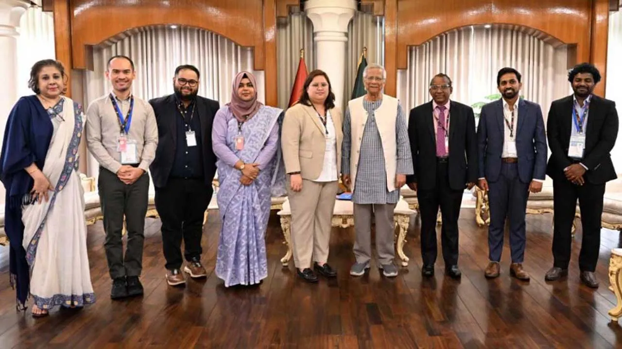 প্রধান উপদেষ্টার সাথে আনফ্রেল-এর নির্বাচনী পর্যবেক্ষক দলের সৌজন্য সাক্ষাৎ