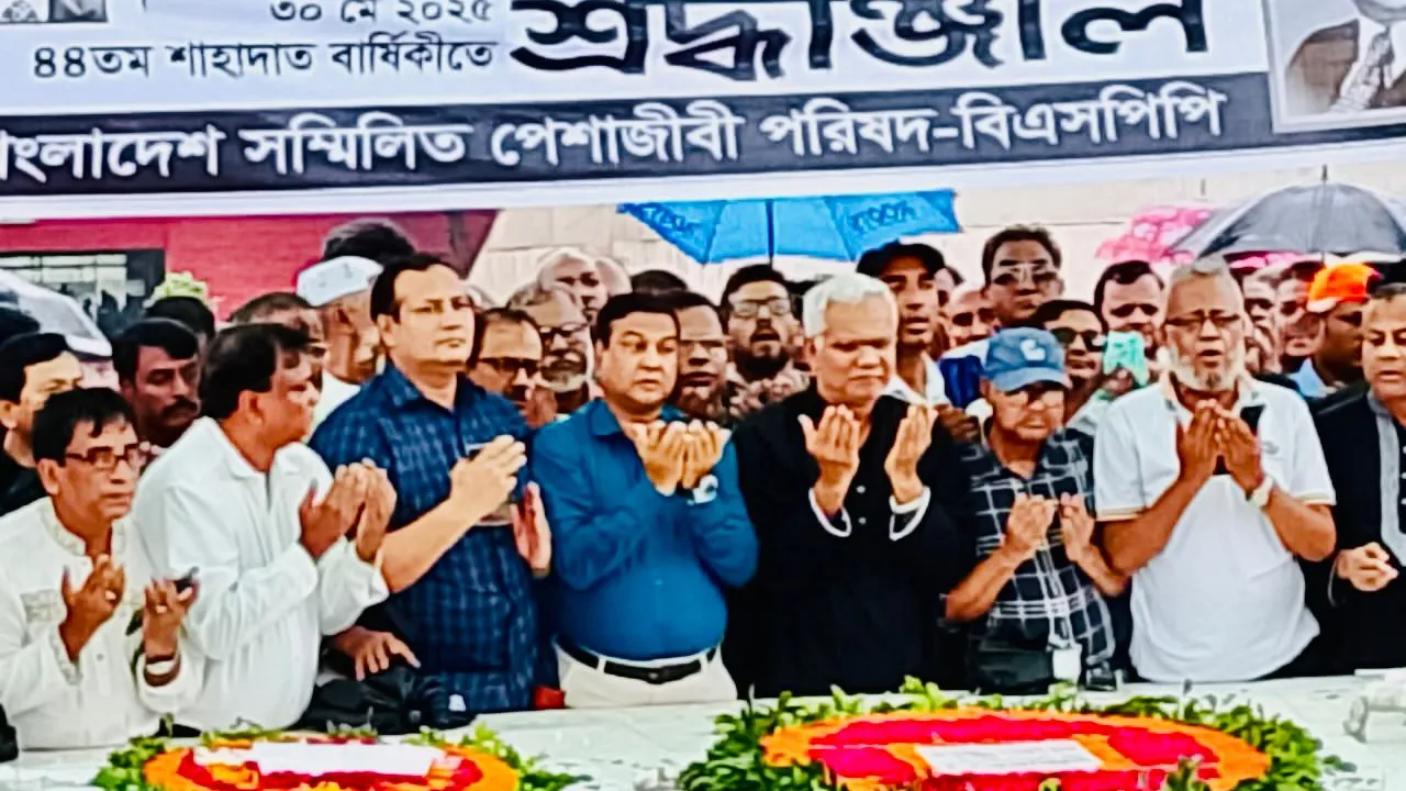 জিয়াউর রহমানের মাজারে পেশাজীবীদের শ্রদ্ধা নিবেদন