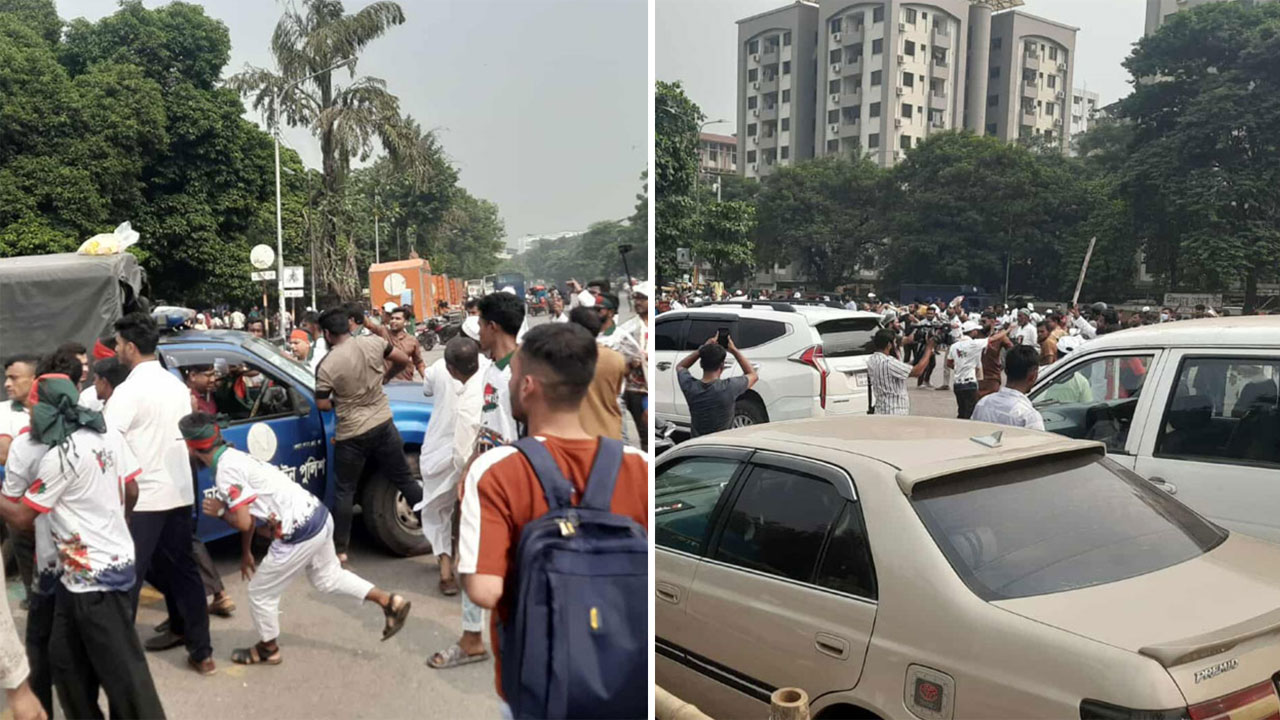 সংসদ এলাকায় জুলাই যোদ্ধাদের সাথে সংঘর্ষ