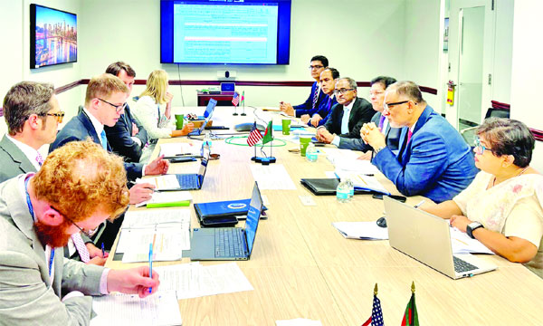 যুক্তরাষ্ট্রের নতুন শুল্ক কাঠামো নিয়ে ওয়াশিংটনে মার্কিন প্রতিনিধিদলের সাথে আলোচনায় নেতৃত্ব দেন বাণিজ্য উপদেষ্টা শেখ বশিরউদ্দিন