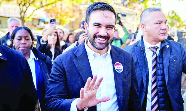 বিজয়ের পর জোহরান মামদানি