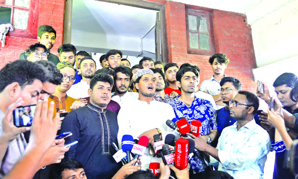 ডাকসু নির্বাচনে ছাত্রদলের ভিপি প্রার্থীর ব্রিফিং