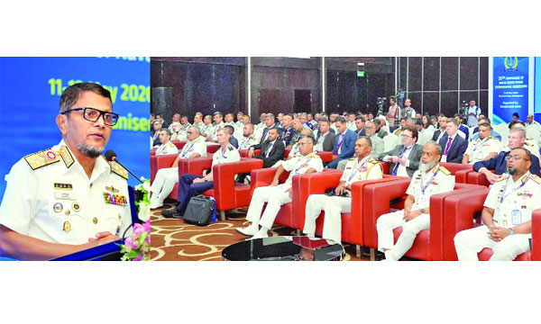 নর্থ-ইন্ডিয়ান ওশান হ্ইাড্রোগ্রাফিক সম্মেলনে উদ্বোধনী বক্তব্য রাখেন নৌবাহিনী প্রধান অ্যাডমিরাল এম নাজমুল হাসান  : আইএসপিআর