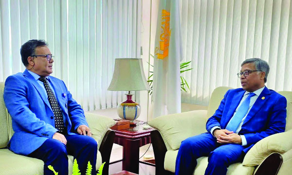 সার্কের মহাসচিব রাষ্ট্রদূত গোলাম সারওয়ারের সাথে সৌজন্য সাক্ষাৎ করেছেন জাতীয় বিশ্ববিদ্যালয়ের ভিসি প্রফেসর ড. এ এস এম আমানুল্লাহ :  নয়া দিগন্ত