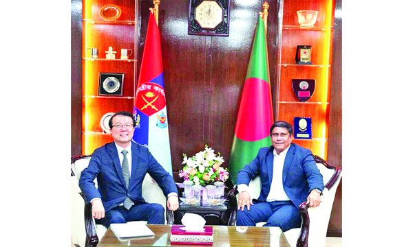 প্রধানমন্ত্রীর উপদেষ্টা ড. এ কে এম শামছুল ইসলামের সাথে বৈঠকে রাষ্ট্রদূত কিম জি জুন
