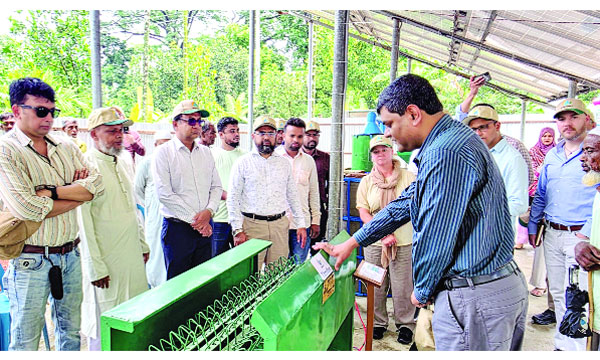 ভালুকায় কৃষি প্রযুক্তি প্রদর্শন ও প্রশিক্ষণ কেন্দ্রের উদ্বোধনী অনুষ্ঠানে অতিথিরা : নয়া দিগন্ত