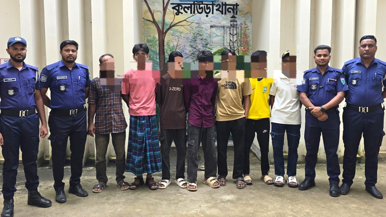 মাদক, শিশু অপহরণ ও ধর্ষণসহ বিভিন্ন মামলায় কুলউড়া থানায় গ্রেফতার সাত আসামি