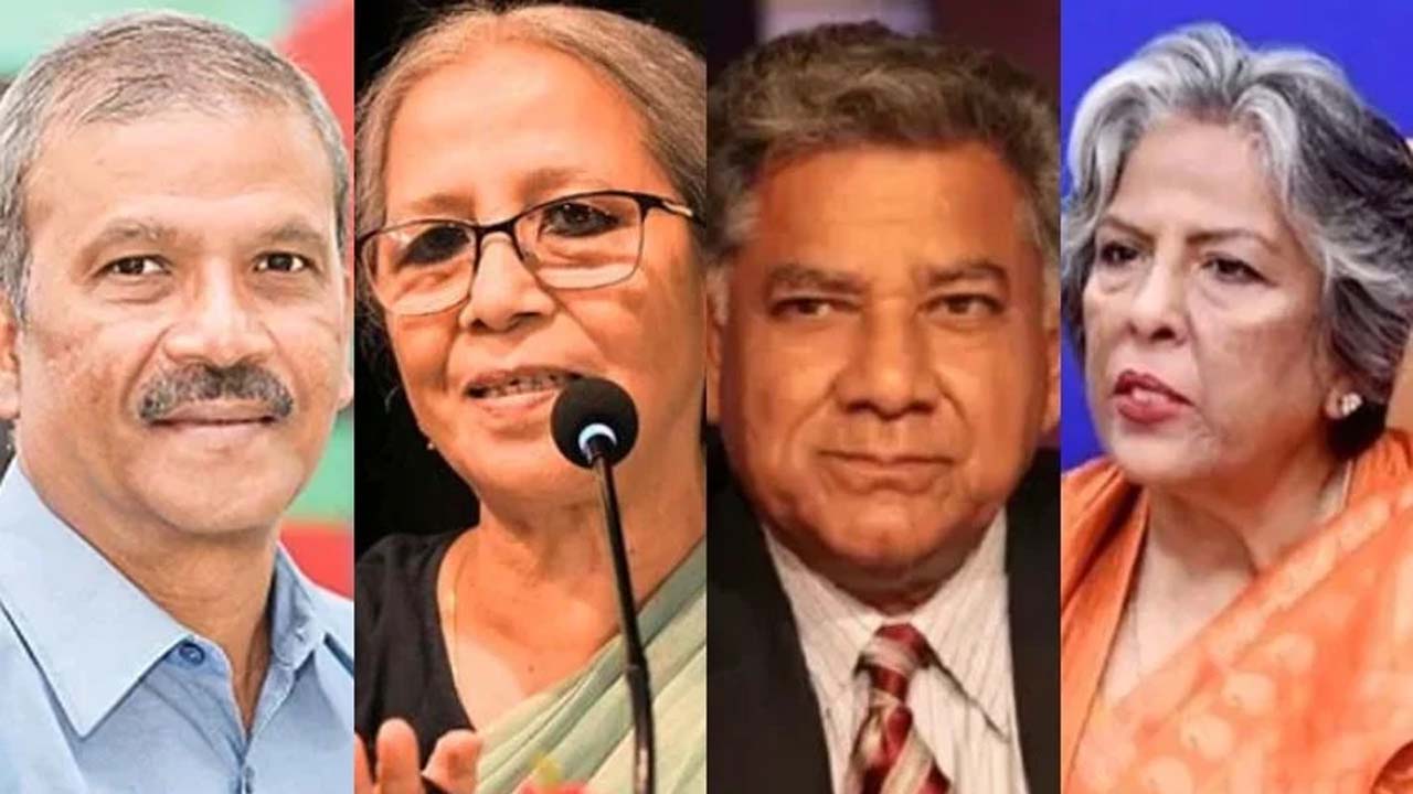 ড. আসিফ নজরুল, ফরিদা আখতার, ড. এম সাখাওয়াত হোসেন ও শারমীন এস মুরশিদ (বাঁ থেকে)