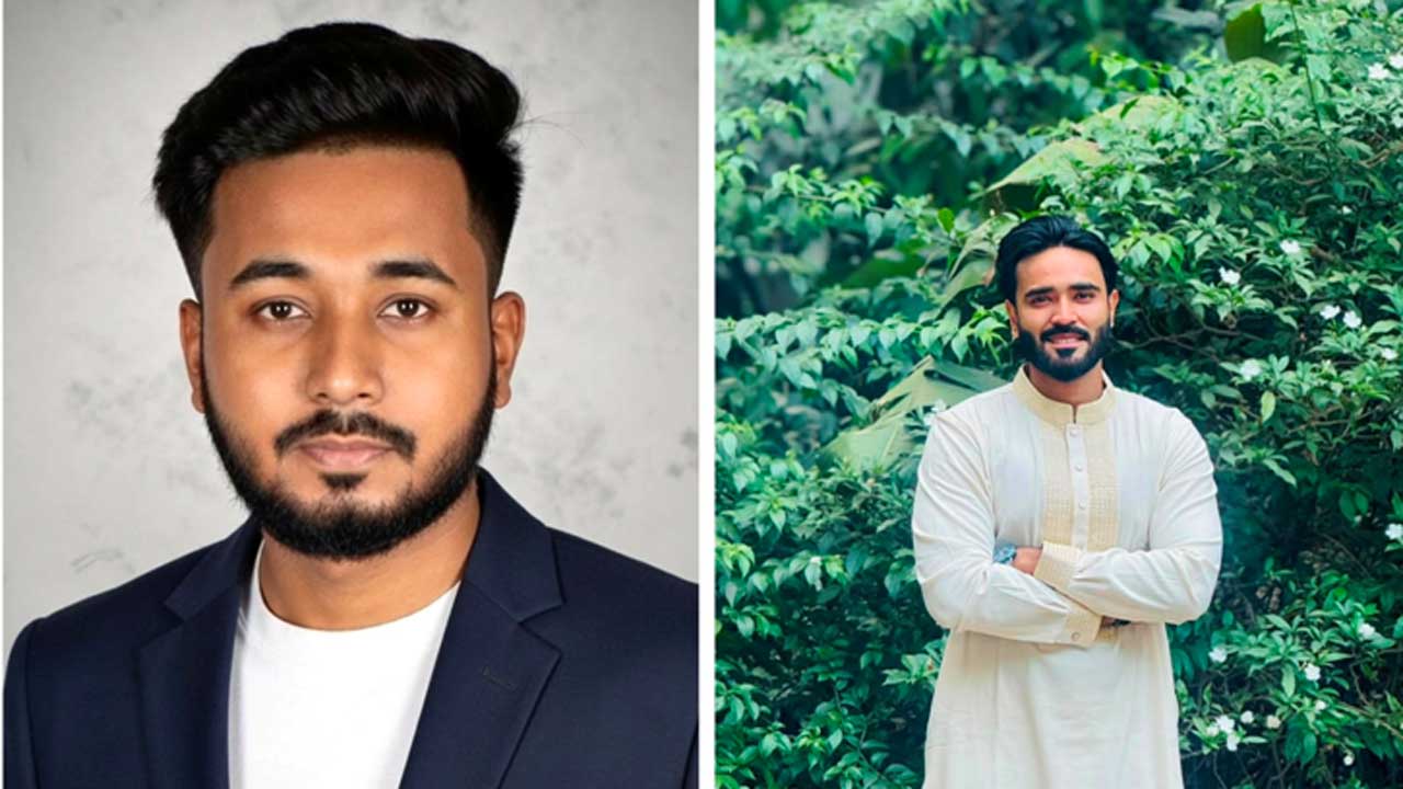 উদ্যোক্তা মেহরাব হোসেন (বামে) ও মোমেন তাজওয়ার মোমিত