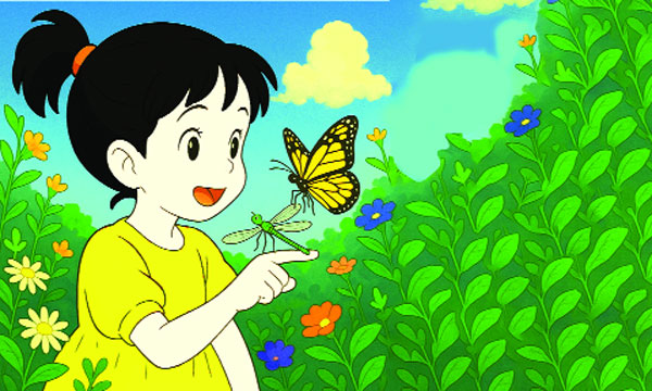 প্রজাপতি, ফড়িং আর দুষ্টু পরী