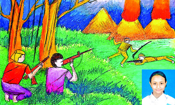 যু দ্ধে র  দৃ শ্য