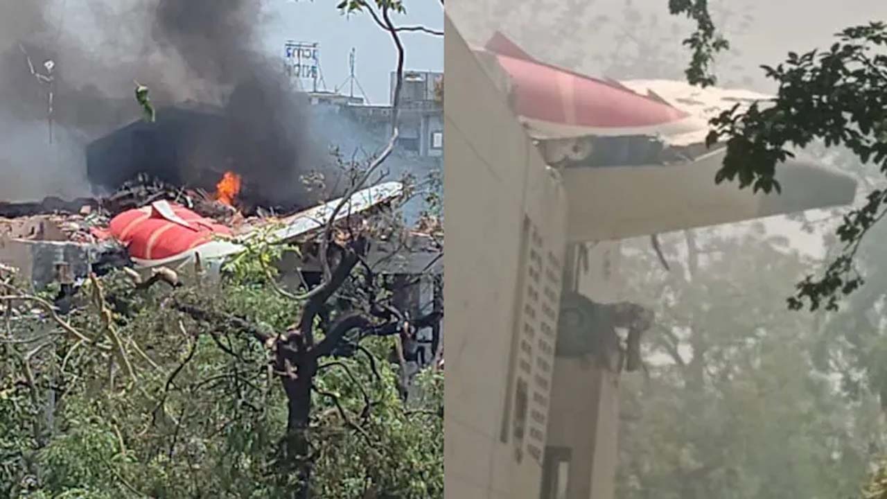 আহমেদাবাদে ভয়াবহ বিমান দুর্ঘটনা