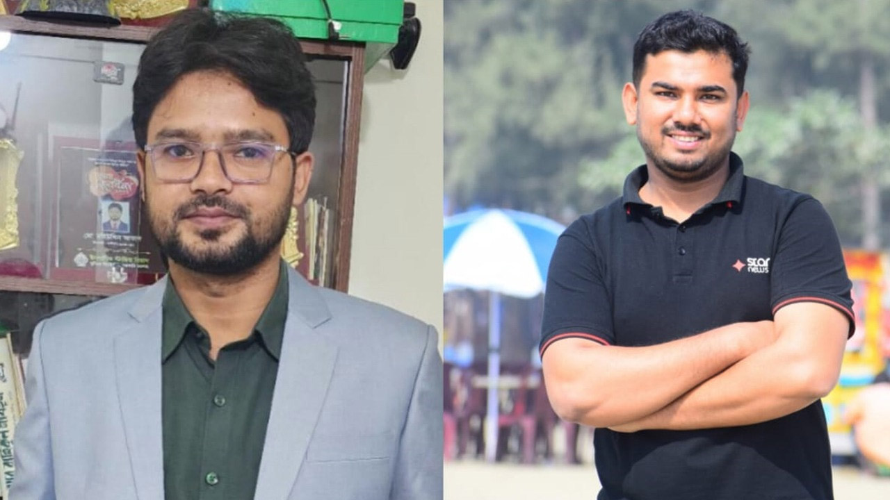 কুমিল্লা রাইজিং জার্নালিস্ট ফোরামের সভাপতি আকাশ ও সম্পাদক মারুফ