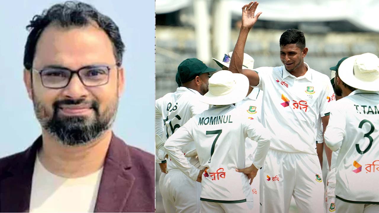 ক্রীড়া প্রতিমন্ত্রী আমিনুল হক ও বাংলাদেশ দল