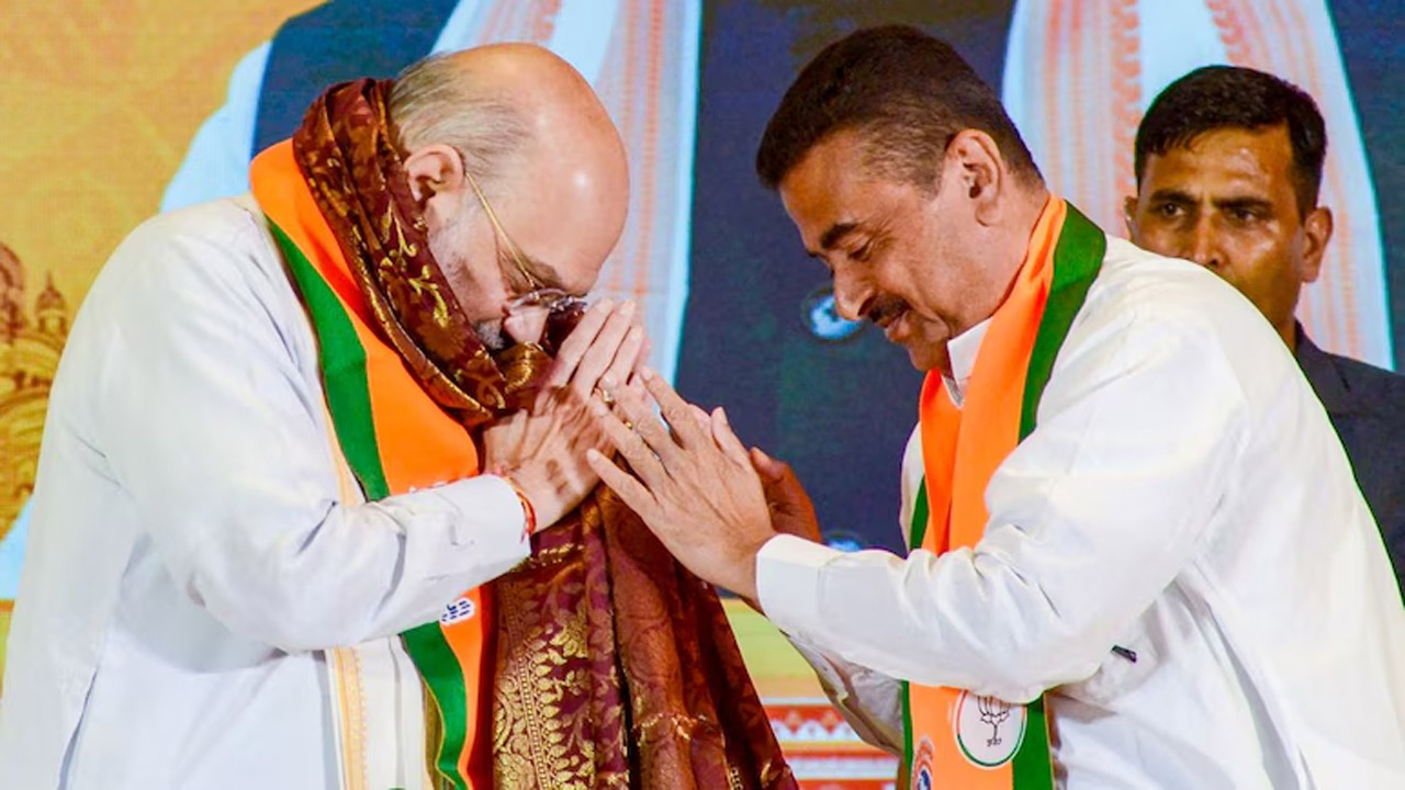 অমিত শাহ ও শুভেন্দু অধিকারী