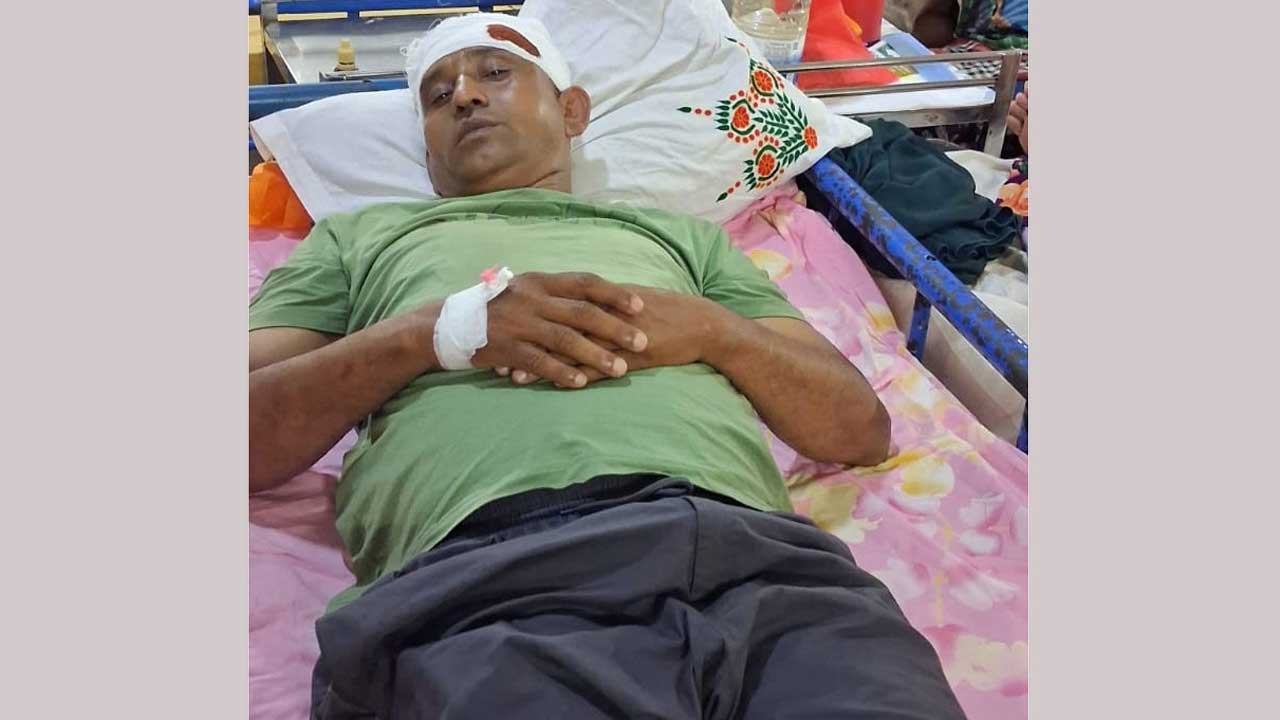 আহত ঠিকাদার শহীদুল ইসলাম