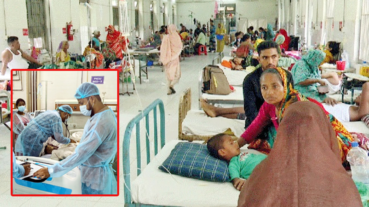 হাম আক্রান্ত শিশুতে ব্যস্ত হাসপাতাল ওয়ার্ড