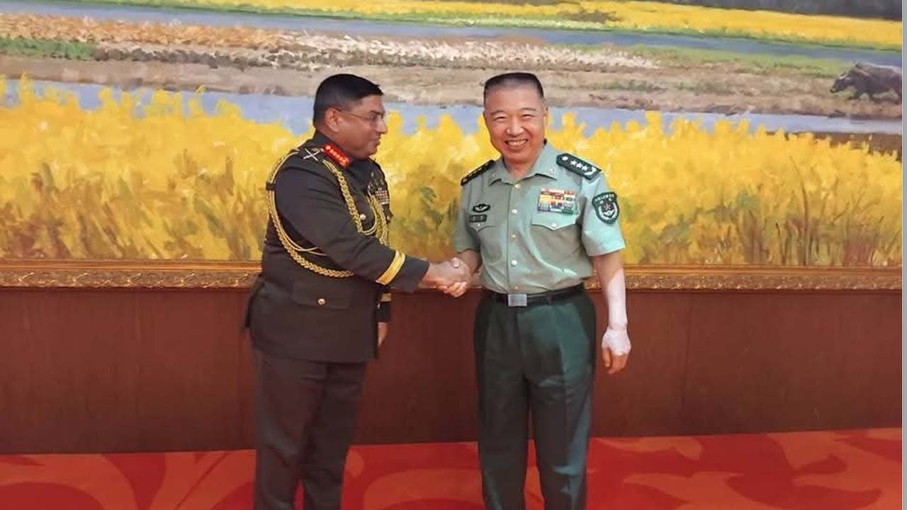 চীনের নোরিনকো গ্রুপের প্রেসিডেন্ট চেন ডেফাং এর সাথে সেনাবাহিনী প্রধানের সৌজন্য সাক্ষাৎ