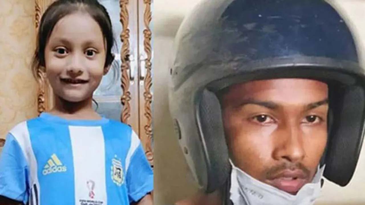 নৃশংস হত্যাকাণ্ডের শিকার শিশু আলিনা ইসলাম আয়াত ও আসামি মো: আবীর আলী