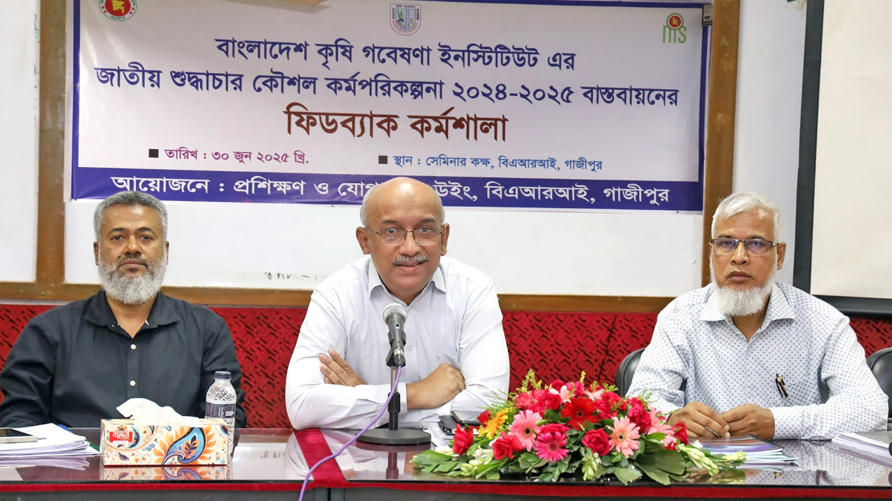 বারিতে জাতীয় শুদ্ধাচার কৌশল শীর্ষক কর্মশালা