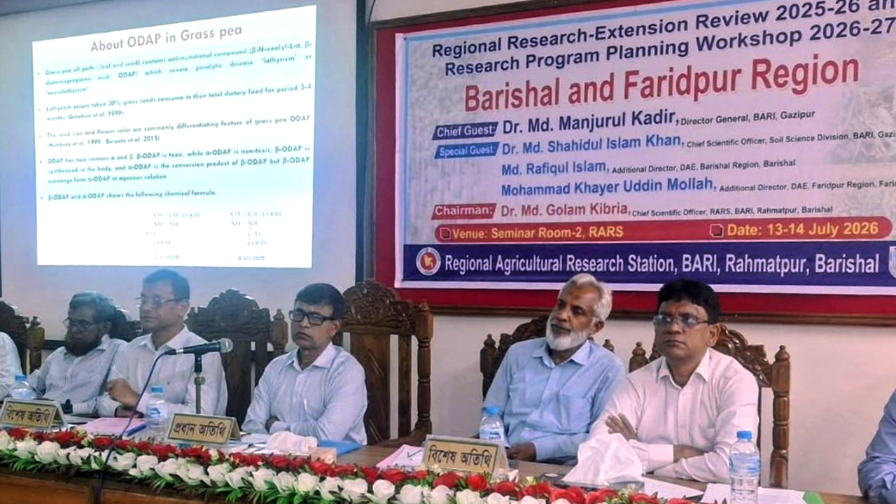 কর্মশালায় বারির মহাপরিচালকসহ অতিথিরা