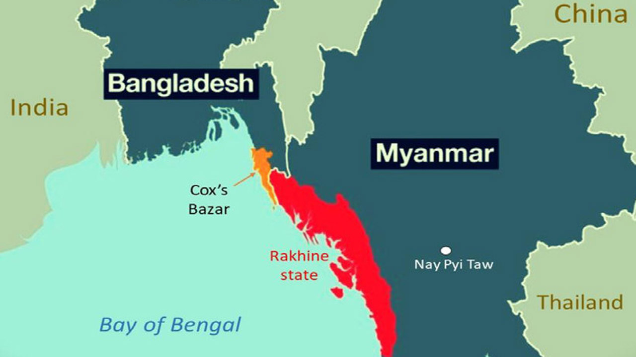 বাংলাদেশের কক্সবাজার সীমান্তের ওপারে মিয়ানমারের রাখাইনে বিস্ফোরণের শব্দ শোনা গেছে
