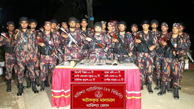 উদ্ধারকৃত অস্ত্র