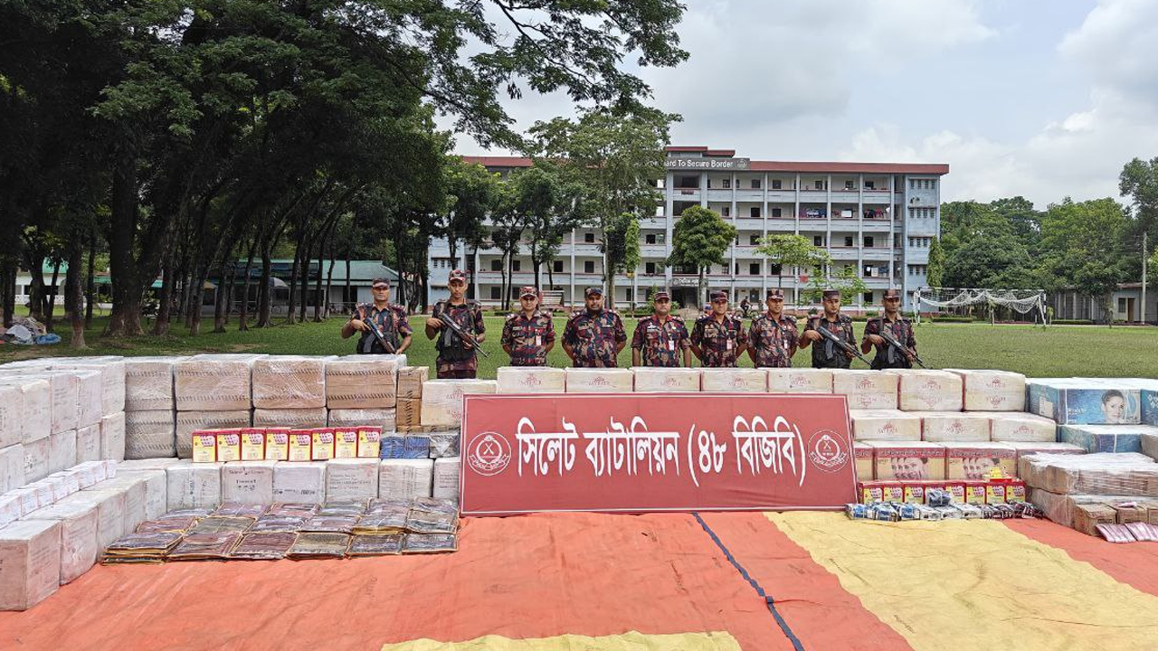 বিজিবির অভিযানে জব্দ চোরাইপন্য