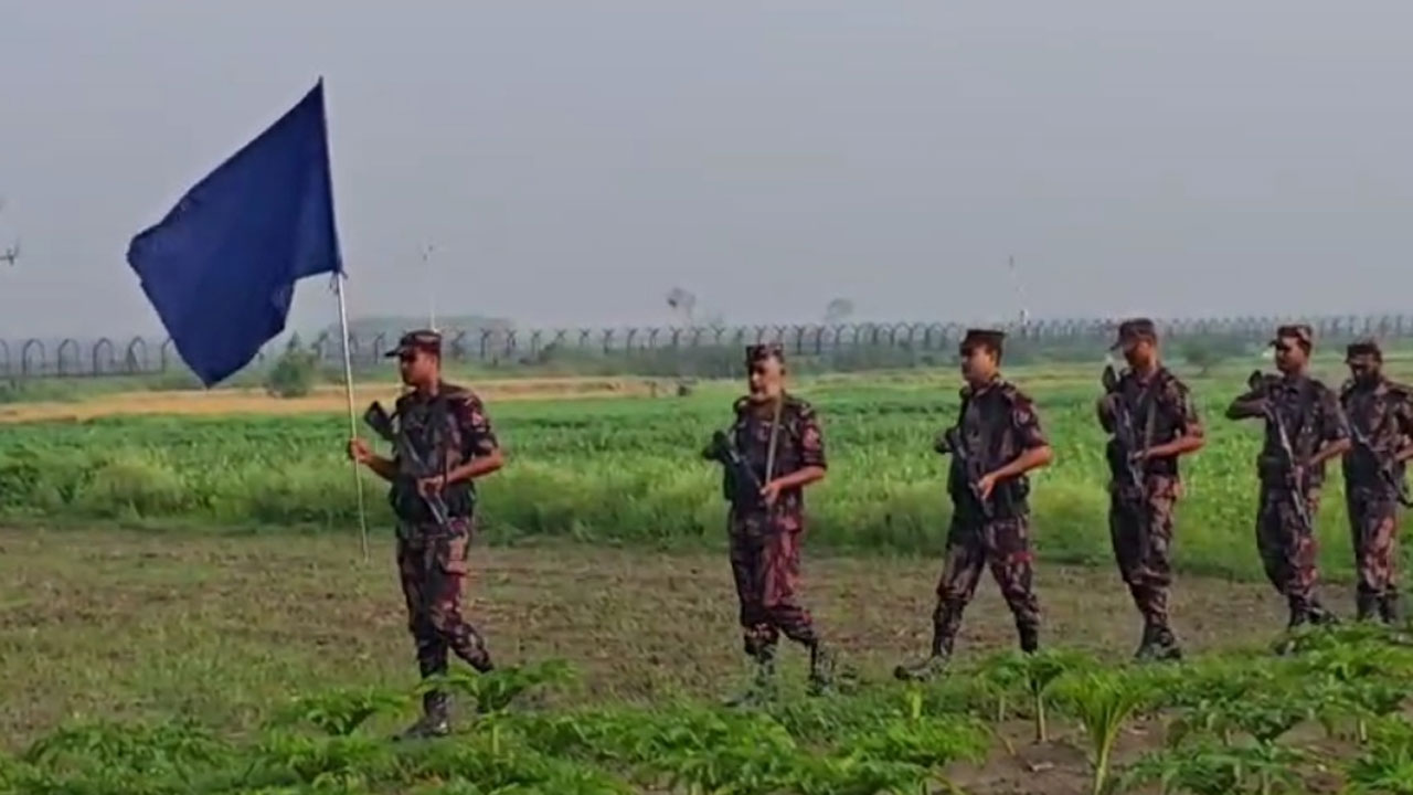 সীমান্ত এলাকায় বিজিবির টহল