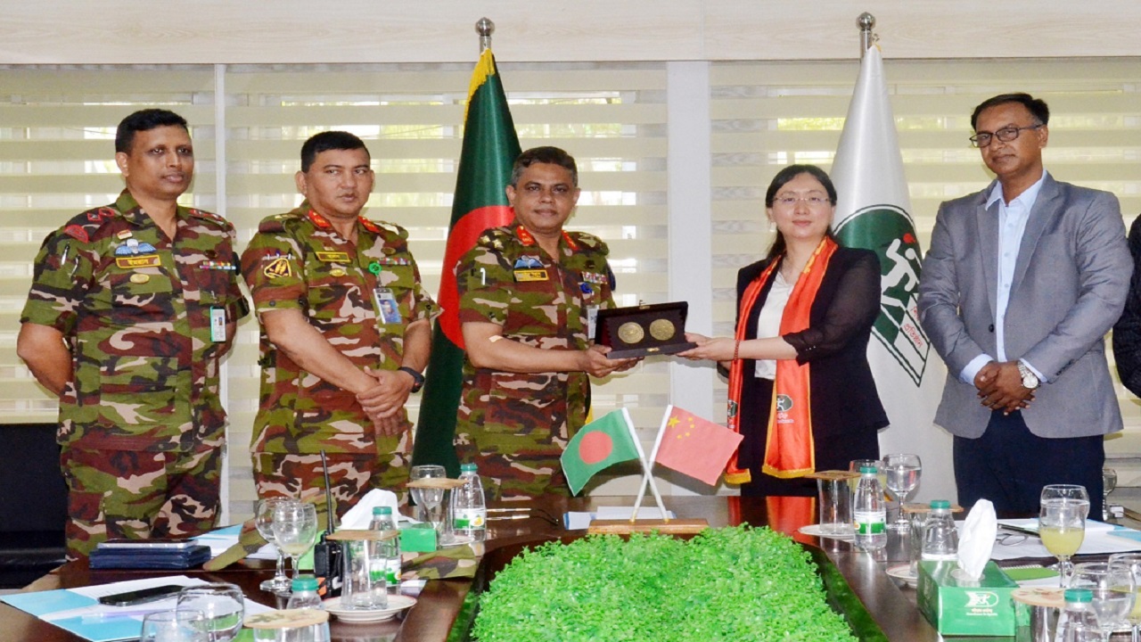 ইউনান মিনজু বিশ্ববিদ্যালয়ের প্রতিনিধি দলের বিকেএসপি পরিদর্শন