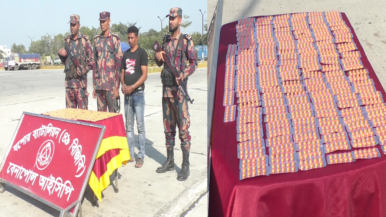 বিজিবির অভিযানে জব্দ ভারতীয় মাদক