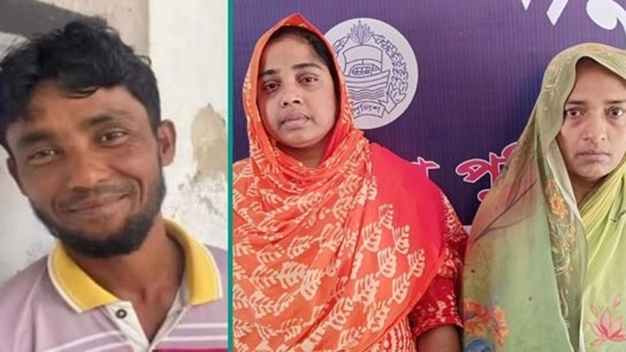 নিহত আলমগীর, আটক হওয়া অভিযুক্ত মা ও মেয়ে