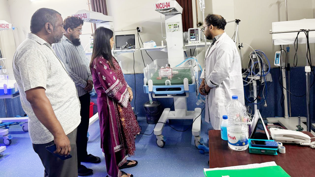 চমেকের এনআইসিইউতে চিকিৎসাধীন শিশুটি