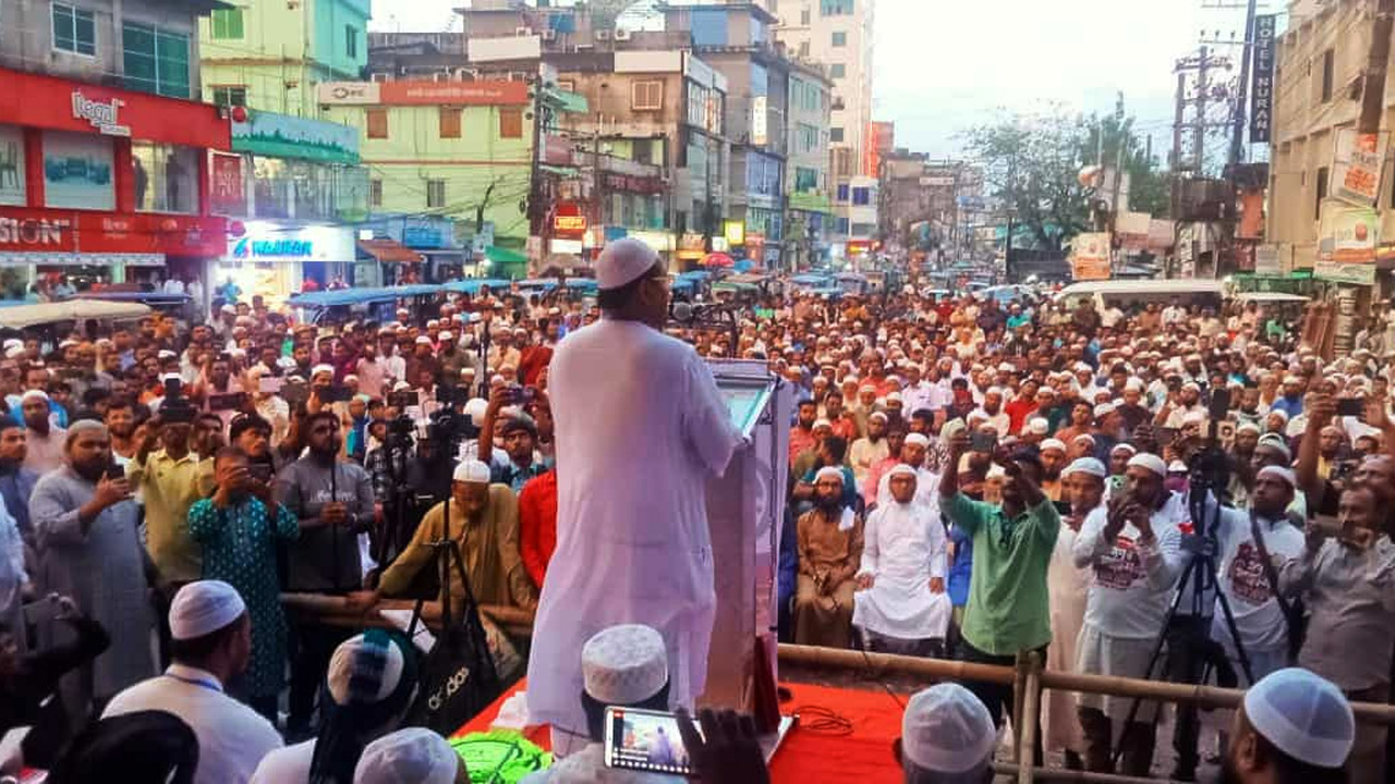 আওয়ামী লীগ জাহেলিয়াত যুগকেও হার মানিয়েছে : সুনামগঞ্জে মুফতি রেজাউল করিম