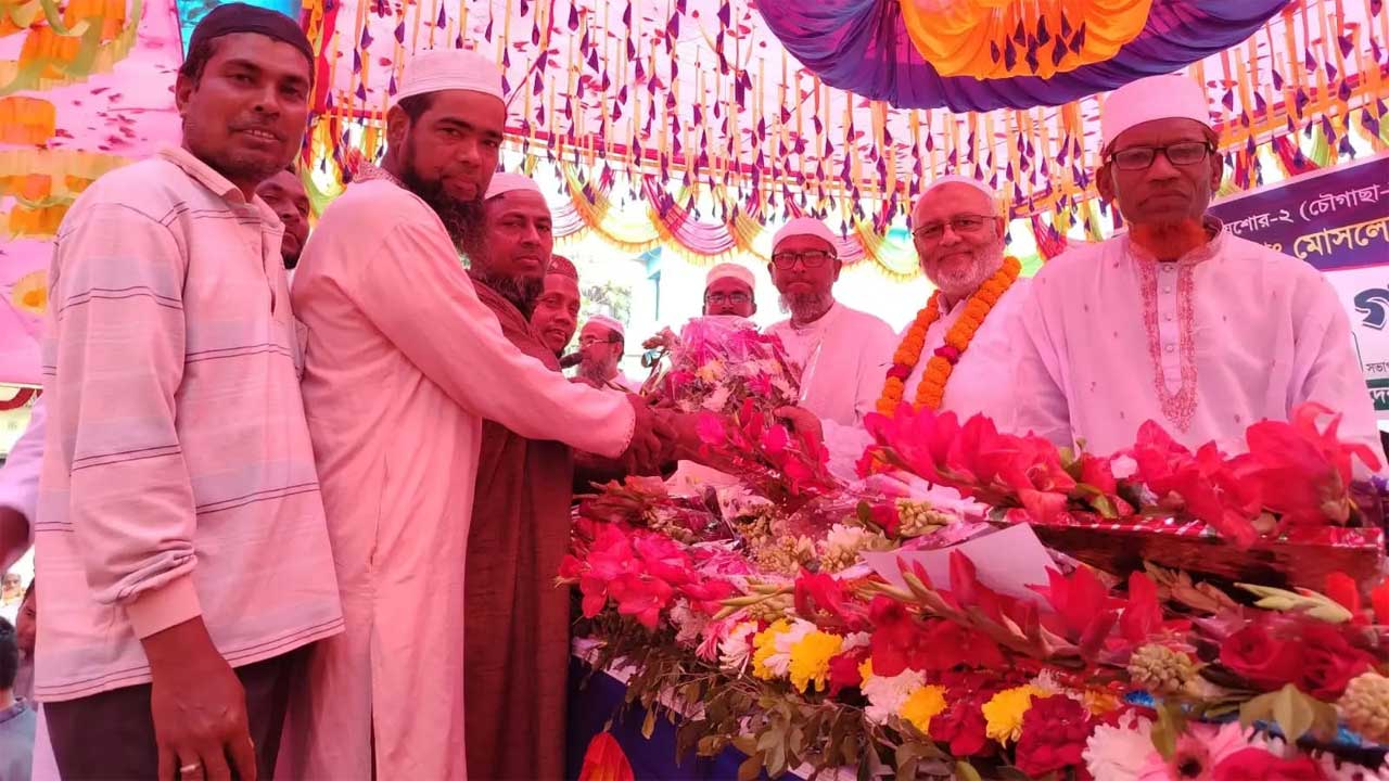 চৌগাছায় নবনির্বাচিত সংসদ সদস্য ডা. মোসলেহ উদ্দিন ফরিদকে গণসংবর্ধনা দেয়া হয়