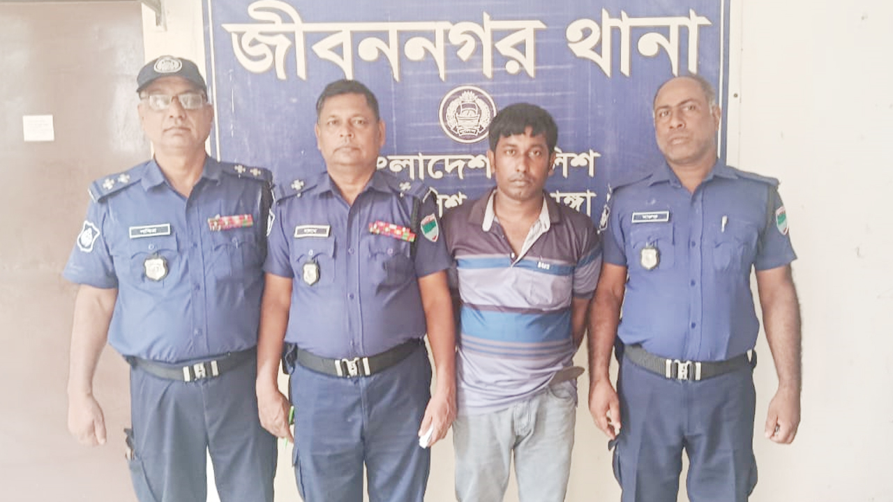 গ্রেফতার গৃহবধূ হত্যা মামলার আসামি রাজন হোসেন