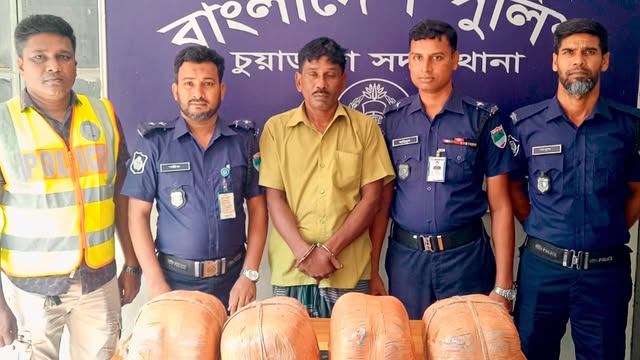 গাঁজাসহ গ্রেফতার হযরত আলী